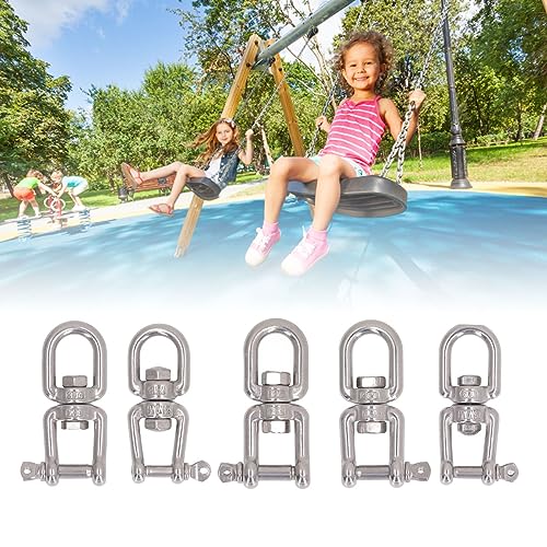 Gavigain Par de manilhas giratórias de pressão profissional com gancho de olhal de extremidade dupla