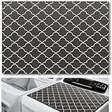 Teenyyou 1 Pcs 26" x 18" Dryer Top Protector Mat, Washer and Dryer Topper, Non Slip Waterproof Machine Cover Dust Proof Quick Drying Topper Pad for Laundry and Kitchen (Stylish)