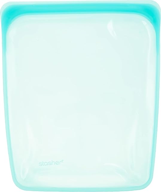 Stasher Woreczek na żywność z silikonu wielokrotnego użytku 1/2 Gallon aqua