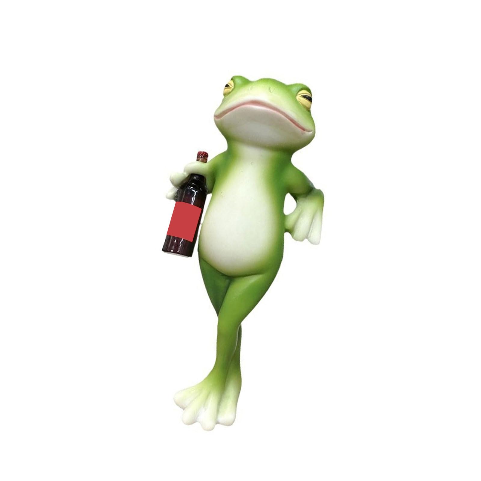 Msioytog Resin Statue Garden Decoration Green Frogs Flower Pots Hanger Figures Balcony Decoration Garden Figures Pots Decors Wall Hanging