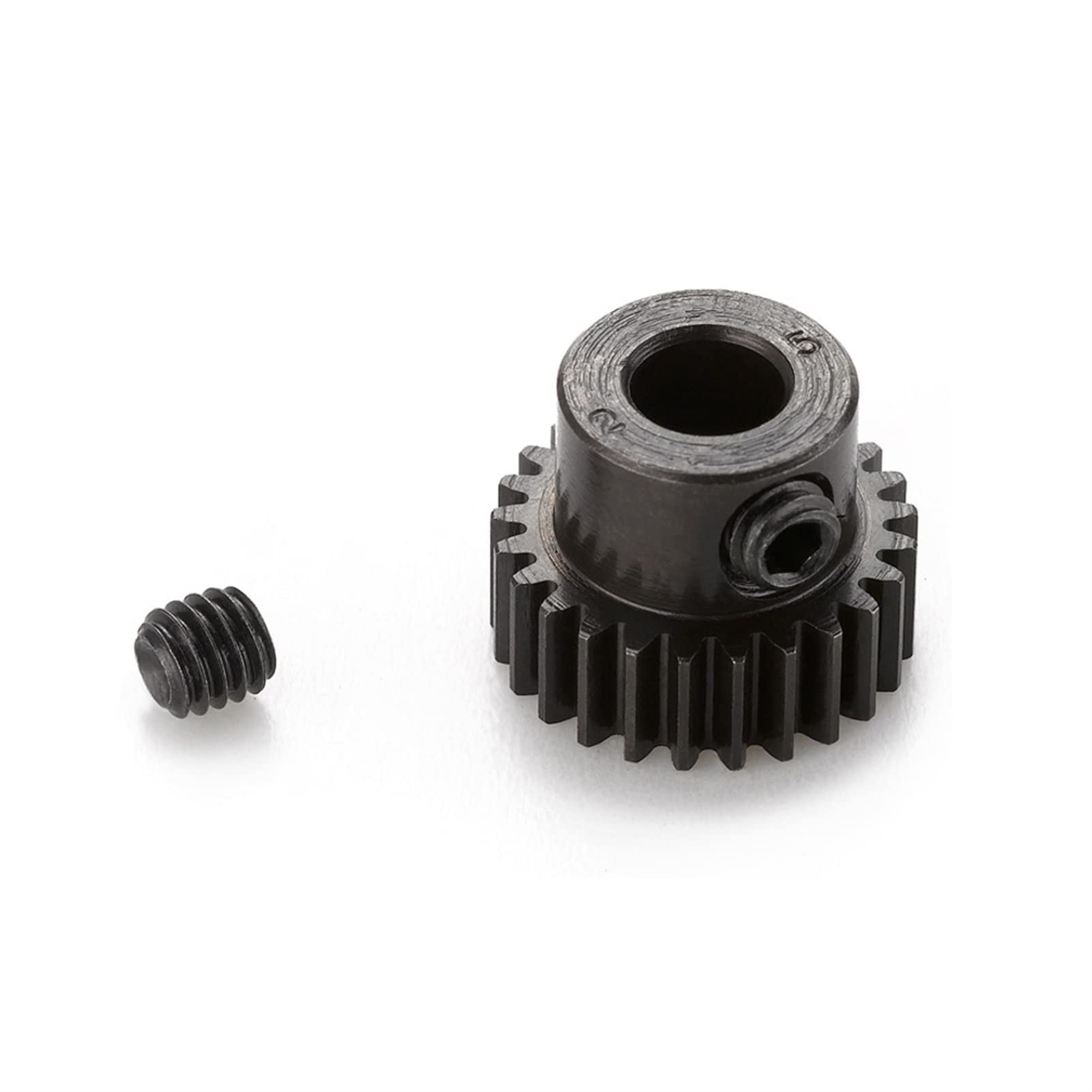 Zahnräder, Ritzel, 1 Stück, 48P Metallgetriebe, 23T, 21T, 25T, Stirnradgetriebe, 5 mm Welle, Stahlritzel for Elektroautomotoren, Hobbymotor, Zahnradbohrung, Welle(23T)