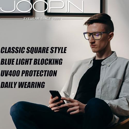 Image of Joopin Square Sunglasses Polarized UV400 Designer Sun Glasses Men Women | Oversized, Plastic Frame, Retro, Vintage, Unisex, Trendy Shades for Driving, Party, Fishing, Business, Costume