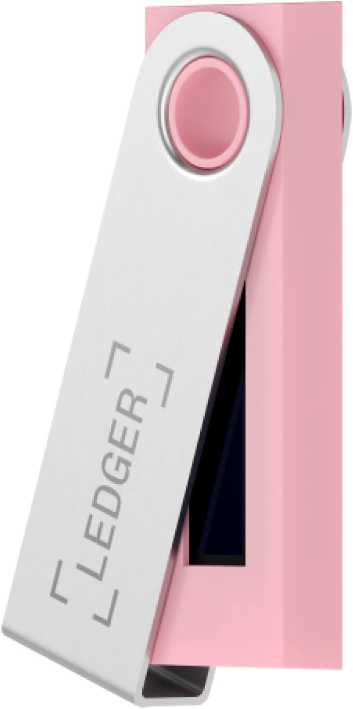 Ledger Nano S Crypto Hardware Wallet (Flamingo Pink) - Securely Buy, Manage and Grow Your Digital Assets