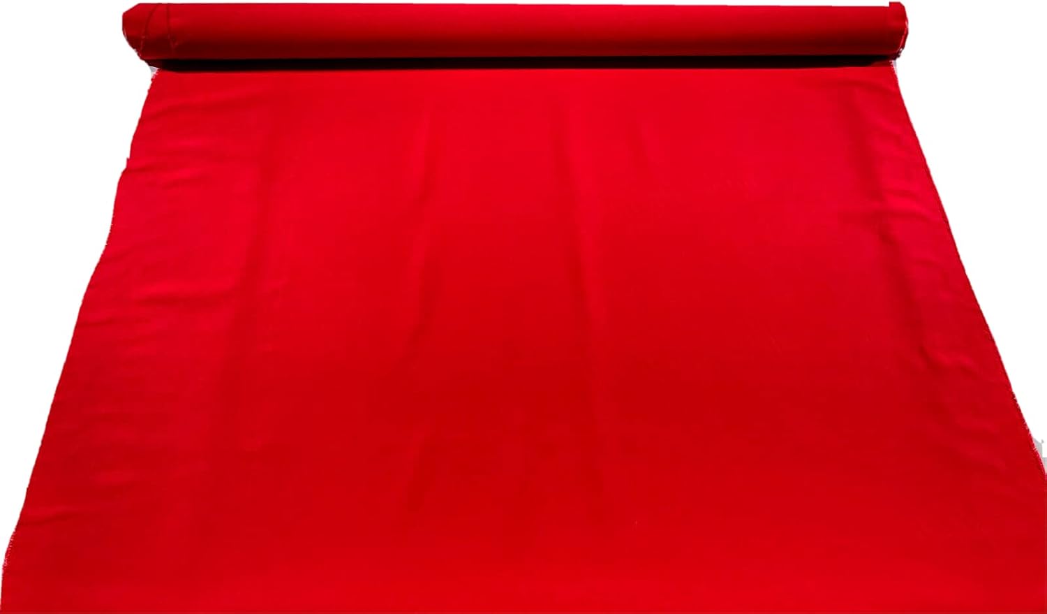 Red Canvas Duck Fabric 7 Oz Poly Cotton Upholstery Soft Tablecloth 65 inches Wide