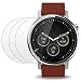 Screen Protector for Moto 360 1st and 2nd Gen 46mm Smart Watch, AFUNTA 3 Pack Tempered Glass Film Anti-Scratch High Definition Shield