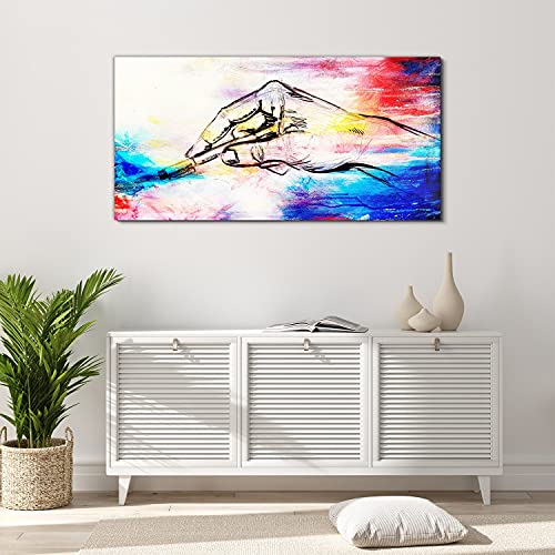 Image acrylique sketch art abstraction 120x60cm pour habiller vos murs vides - 4