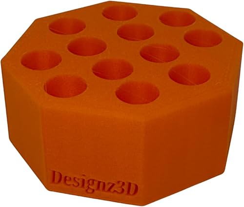 Miniatura 5 de Organizador de escritorio para 510 cartuchos, bolígrafos y lápices - 12 espacios (rojo)