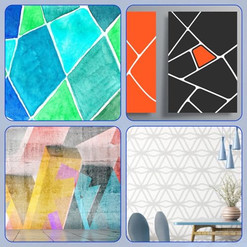 Image of 4 Pack Blue Painter's Tap丨 Blue Masking Tape, Fine Line Masking Tape 0.2 inch inch, 0.27 inch inch, 0.39 inch inch, 0.47 inch inch X22 Yard Blue Tape Thin Automotive Pinstripe Tape for Paint, Art, Tumblers - Total 87 Yard