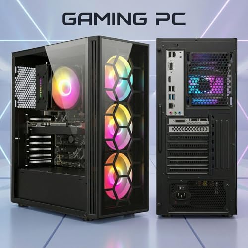 STGsivir Gaming PC, Gaming Computer Desktop Tower, GeForce GTX1660 TI 6GB GDDR6, Core i7 up to 3.9GHz,16GB RAM, 1TB SSD, WIFI, BT5.0, RGB Fan x3, Windows11 PRO - Image 3