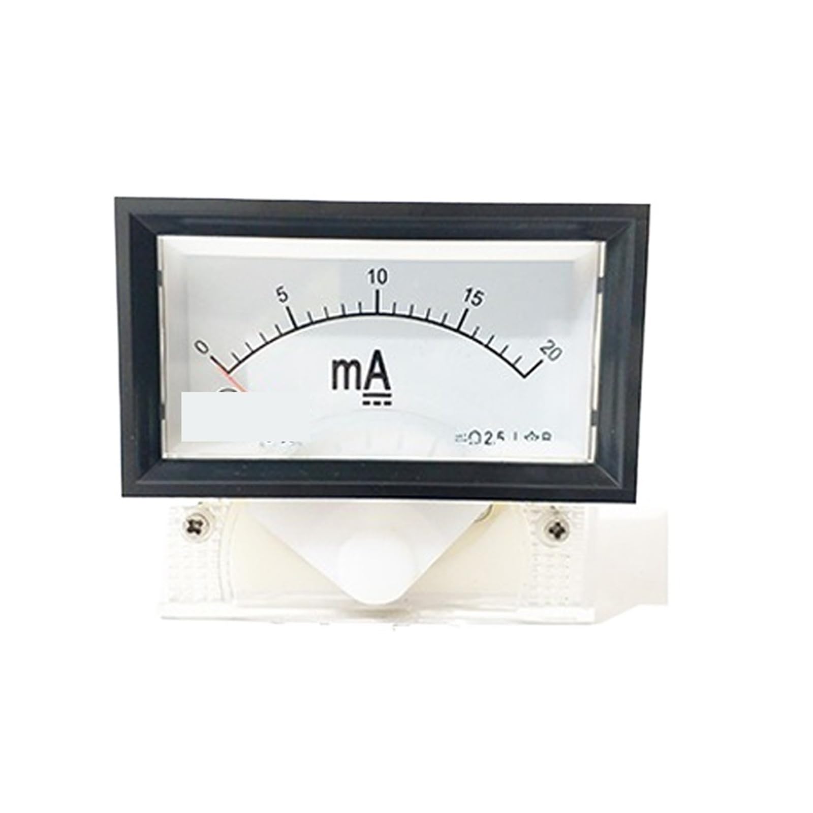 Ampèremètre analogique 85C17 DC 20mA - Indicateur de tableau robuste Class 2.5