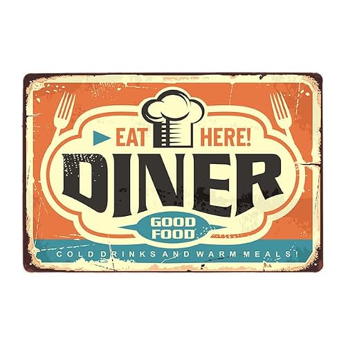 Fast Food Hotdogs - Metal Tin Sign Retro Vintage Plaque Set of 4