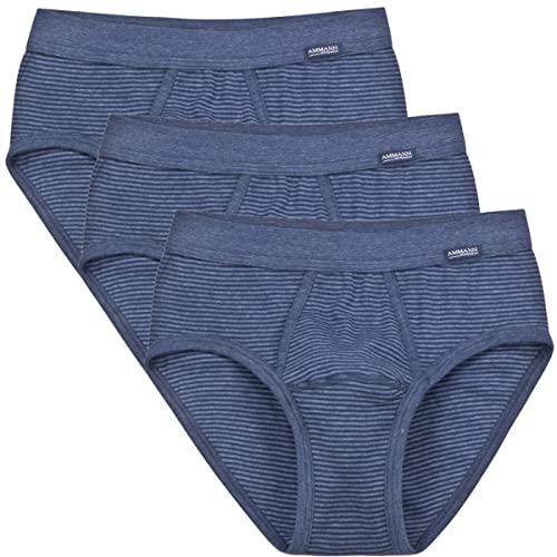 Preisvergleich Produktbild Ammann - Jeans - Slip Unterhose mit Eingriff - 3er Pack (9 Blau)