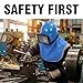 Sandblaster Helmet with 1/4 Inch Inlet, Protective Air Dust Hood – Durable ABS Shell, Double Layer Lens, Adjustable Airflow Supplied Air Respirator for Sandblasting and Industrial Use