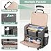 LUXJA Rolling Teacher Bag with Laptop Compartment and Detachable Dolly, Multifunctional Rolling Teacher Tote Bag (Patent Pending), Gray