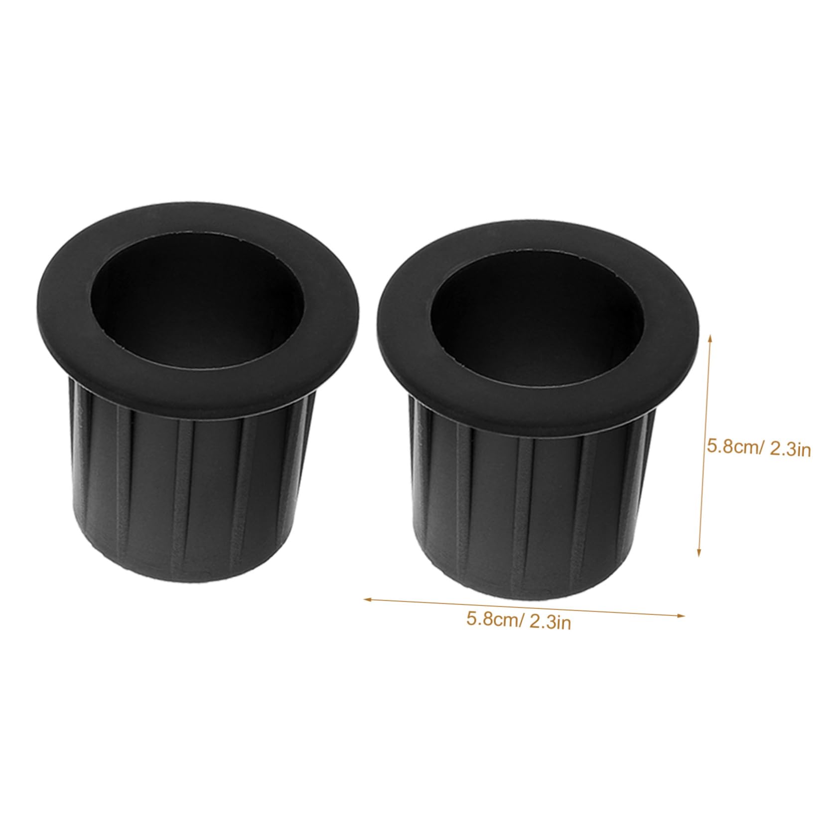 TOYANDONA 3 Juegos Accesorios para Base De Paraguas Patio Enchufar Reemplazo Ancla De Sombrilla De Playa Pararse Ancla del Paraguas Exterior Agujero El Plastico Negro