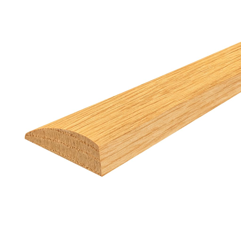 36" Red Oak Butt Edging/Reducer – 1/2" Thick x 1-3/8" Wide Prefinished with Natural Color Stain and Clear Protective Topcoat - Solid Oak Transition