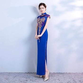 チャイナドリーミードレス/ブルー レンタル衣装】フェミニンチャイナドレス ブルー 【Dreamy Doll