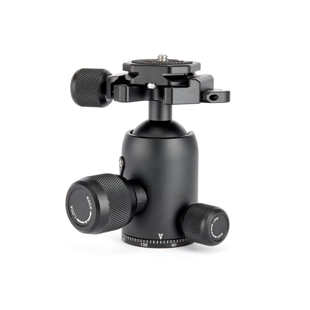 3 Legged Thing AirHed Vu Testa a sfera per treppiede Base panoramica a 360 gradi, testa a sfera compatibile ArcaSwiss adatta per fotocamere più pesanti e obiettivi più lunghi con meccanismo
