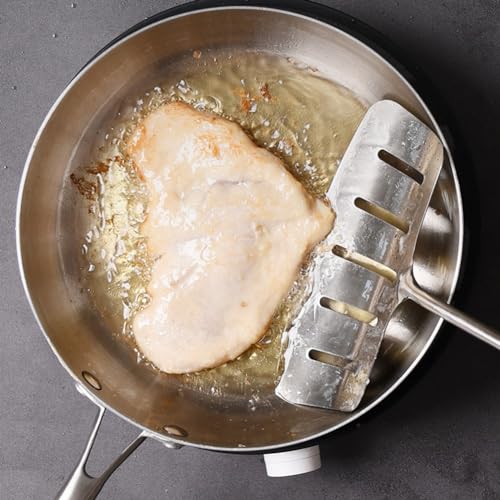 Pqahffowr Stainless Steel 3 Ply Frying Pan Wok Pan Cooking Fried Steak Gas Stove Pot Electromagnetic Saucepan Nonstick Pan 28cm - Image 3