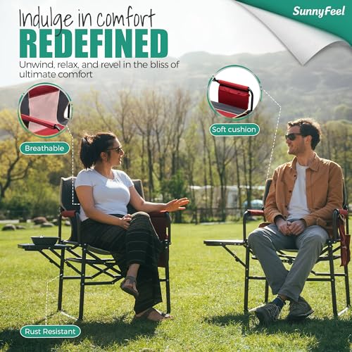 SUNNYFEEL Oversized Camping Directors Chair 2 Pack の商品画像 3