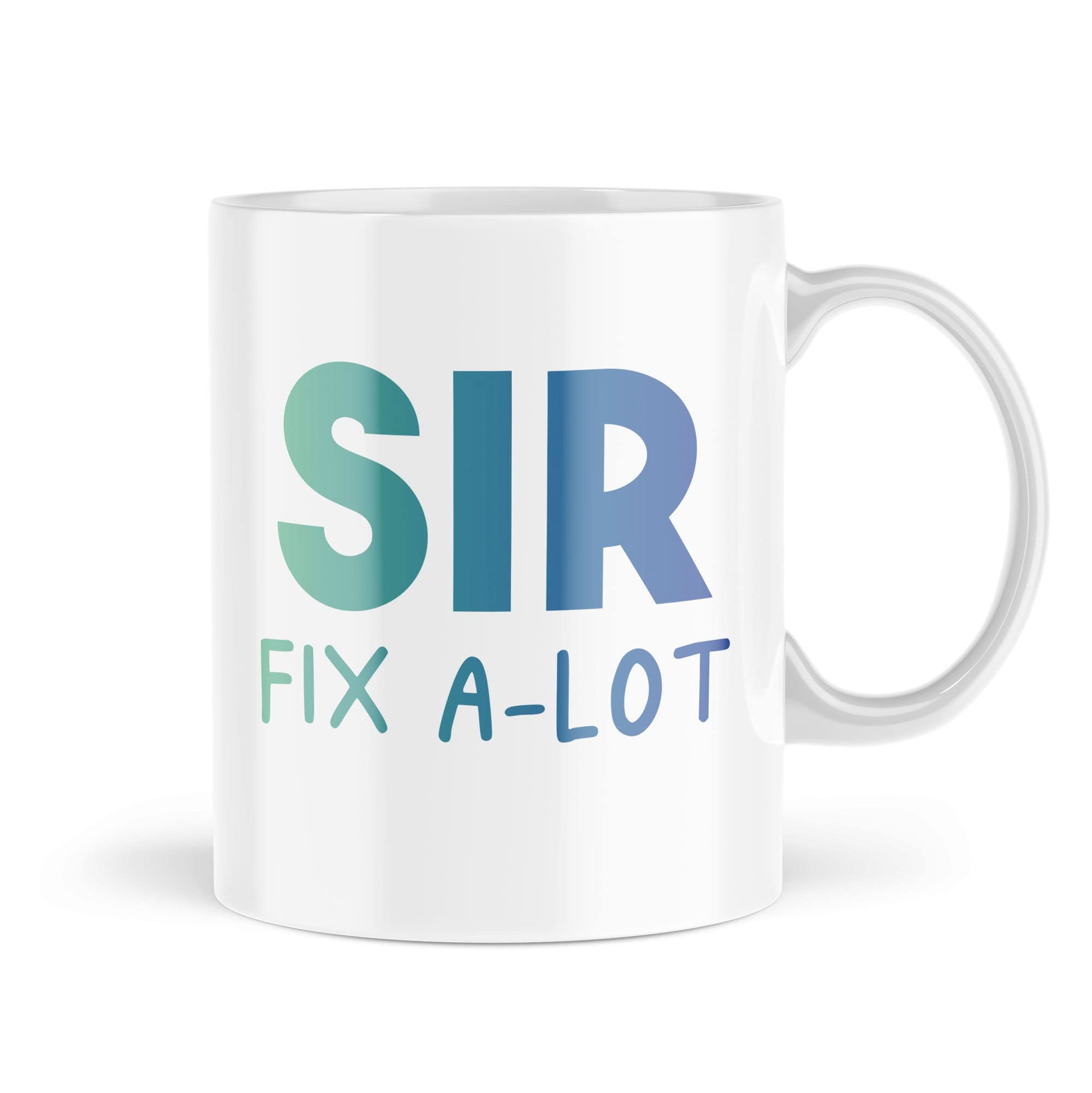 Funny Father's Day Mugs | Sir Fix A-Lot Mug | for Dad Expert DIY Daddy Grandad Novelty Banter Birthday Him Husband Mug | MBH1887