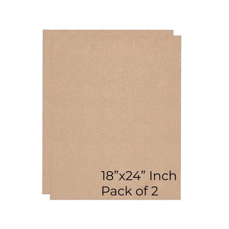 A2 Size 18 x 24 Inch MDF Craft Boards 4mm Thick Pack of 2 | Large Wood Sheets for Mandala, Lippan, Resin Art, Painting, DIY Crafts, Hard Cutouts & Art Projects-image-29