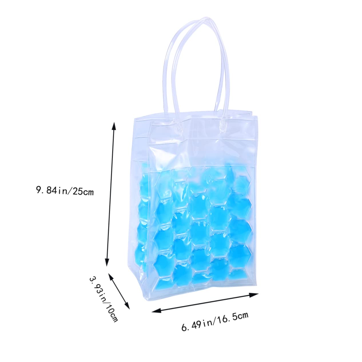 Wine Bottle Chill Cooler 2 Bottiglie 750ml Pvc Blu