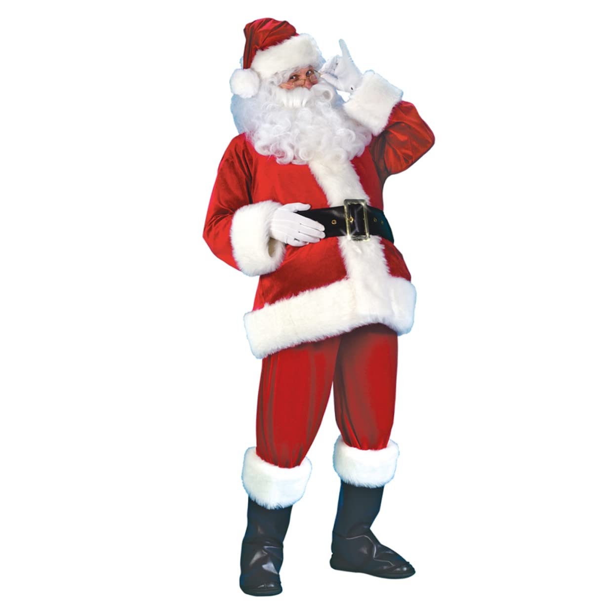 Toyvian 7pièces Costume de Père Noël Créatif pour Fêtes de Noël Cosplay et Activités