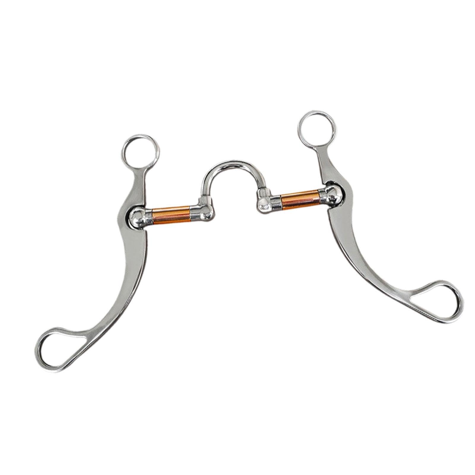 Addestramento del cavallo con per cavallo in acciaio inossidabile, filetto a bocca in rame, che fornisce una comunicazione chiara e comfort ogni momento. Filetto a bocca