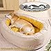 RUYICZB Dog Beds Large Sized Dog Washable Chew Proof Dog Bed Puppy Bed Soft Calming Sleeping Durable Pet Cuddler Orthopedic Egg Crate Foam Dog Sofa Bed with Nonslip Bottom,2XL