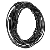 Yardwe Sistema de nebulización Jardin Kit nebulizacion terraza,12 Metros Tubería de riego de nebulización con goteros para riego de nebulización de Patio para el jardín Invernadero (9M,Negro)