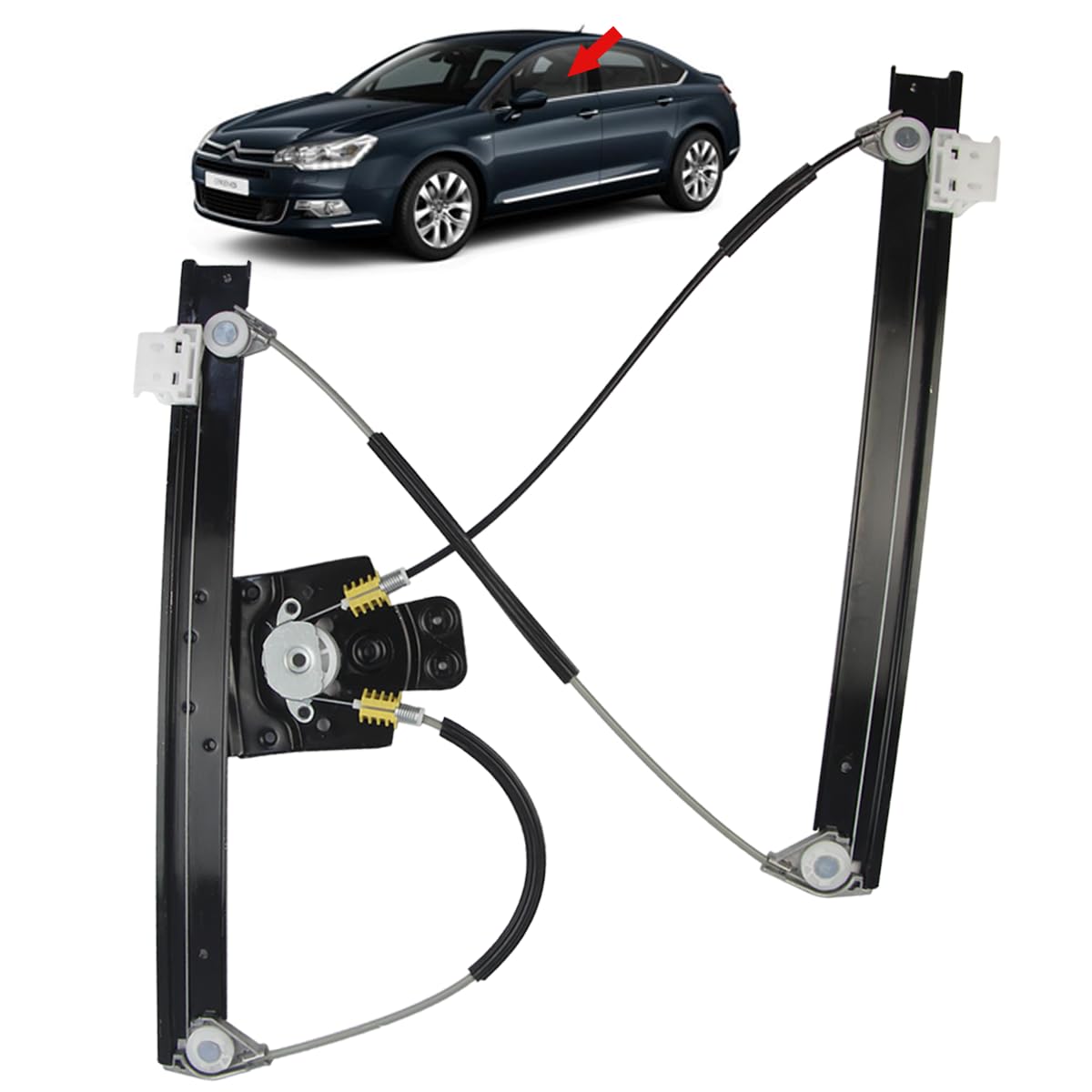STARKIT PERFORMANCE Alzacristallo compatibile per Citroen C5 (dal 2008) ALZAVETRO ANTERIORE SINISTRO (guida) 9221FY, 9221EQ, 9675899080