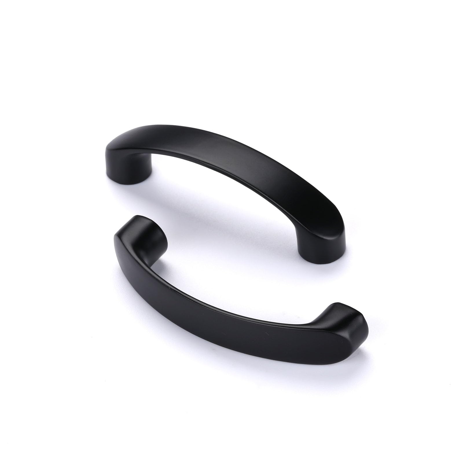 10 Pezzi Maniglia per mobili cucina, cassetti, mobili camera da letto distanza tra i fori 64 MM,in Alluminio,Schwarz