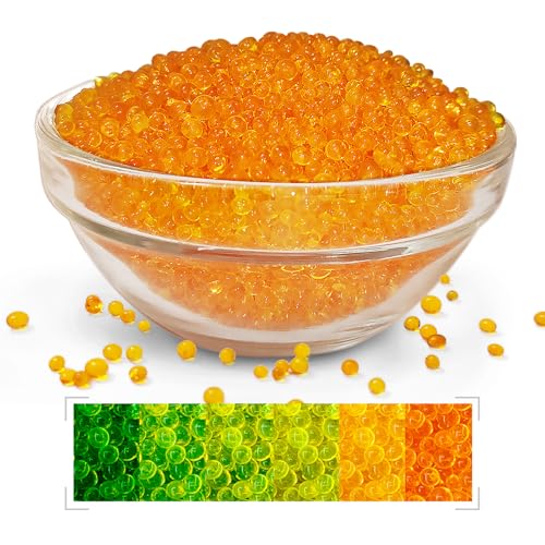 LinsKind Silica Gel Beads - Perlas desecantes de gel de sílice, 430 g, bolas de sílice reutilizables, con indicador de color, gel de sílice desecante para filamentos, desecante de gel de sílice