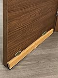 burlete bajo puerta basculante bricomart  BURLETE BAJO PUERTA BURCASA TORNILLOS CEPILLO BASCULANTE MADERA ROBLE 087CM 127820