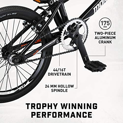 image for Mongoose Title Elite Pro XXL BMX Race Bike with 20-Inch Wheels in Blac