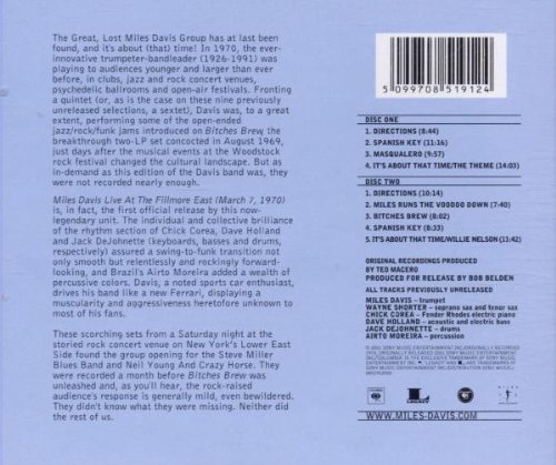 Coffret Live At Filmore East (inclus inédits)