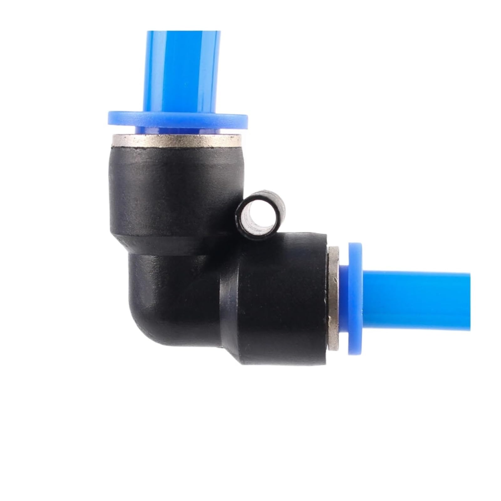 Conector de plástico neumático de codo de 90 °, 50 Uds., OD 6, 8, 10, 12mm, accesorio de tubería, empuje rápido for conexión de aire, Gas y agua, junta reductora PVG(PVG12-8)