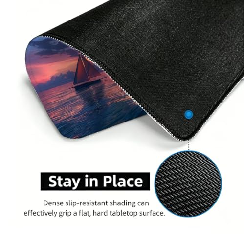 Mouse pad maison grand format sous main bureau caoutchouc antidérapant - 6