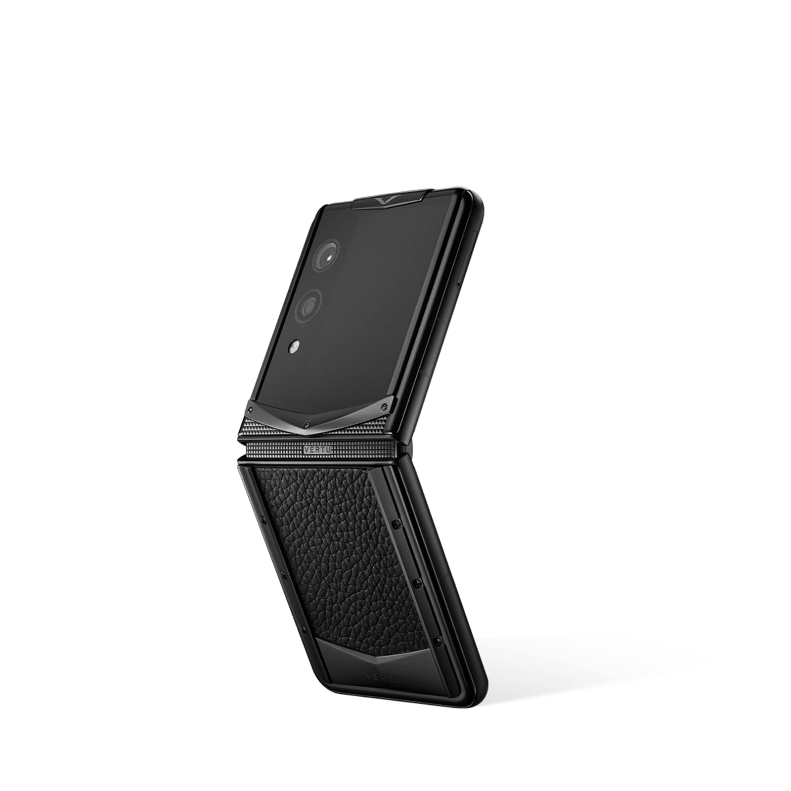 VERTUQuantum Flip Calfskin Series Android Smartphone, Snapdragon 8 Gen 4, 6.9" OLED 120Hz Display, 16GB RAM 1TB Storage, Quantum Privacy System, Dual Screen Design, 65W Fast Charging(Jade Black)