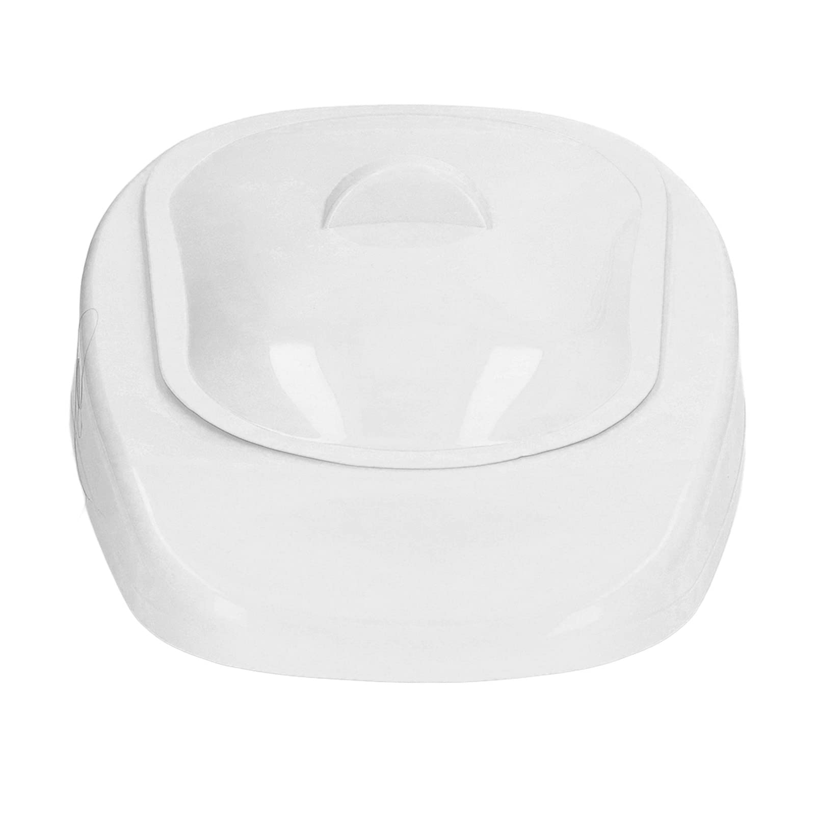 Fafeicy Tragbare Bettpfanne für Bettlägerige und Schwangere, PP-Kunststoff mit Deckelgriff, 41 x 27,2 x 11,5 cm, Weiß, Robuste Hygienehilfe für Pflegebedürftige