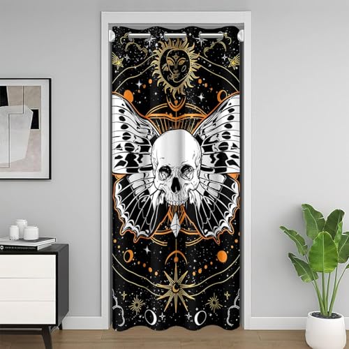 Castle Fairy Skull Butterfly Door Curtain 34