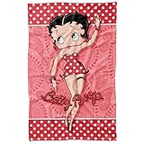 Betty Boop - Paisley & Polka Dots Fleece Blanket 35 x 57in
