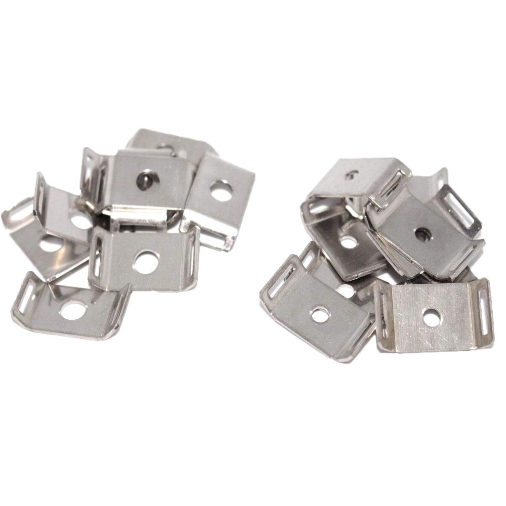 Ukcable-Ties Silver 10X Stainless Steel Cable Ties Base 29.2X15x5.2mm 6Mmm M6 Hole