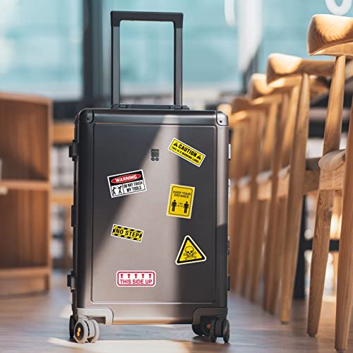 CodersParadise 54-Pack Warning Aesthetic Stickers | Waterproof Vinyl Stickers for Laptop, Journal, Diary, Scrapbook, Guitar, Mobile Phone | Residue-Free, Durable, Trendy Design