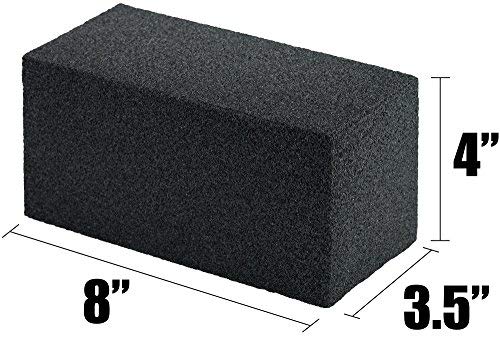 Commercial Grade, Heavy Duty Grill Cleaning Brick Bulk 4 Pack. Pumice Stone Cleaner Tool Cleans And Sanitizes Restaurant Flat Top Grills Or Griddles Effectively Without Harsh Chemicals Or Abrasives #TOP1
