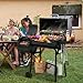 Royal Gourmet CC1830S BBQ Charcoal Grill and Offset Smoker | 823 Square Inch cooking surface, Outdoor for Camping | Black