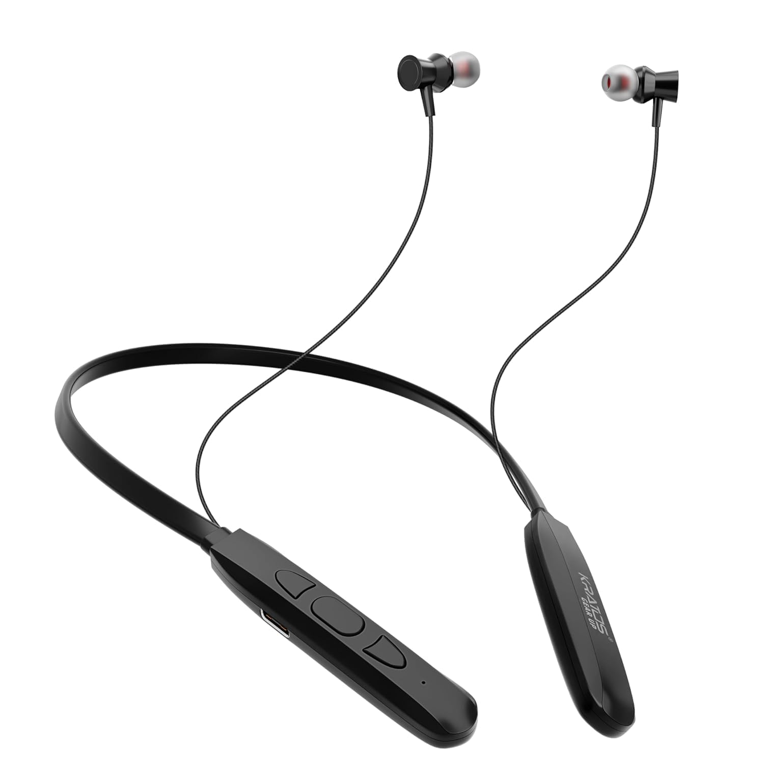 Kratos N1 Neckband Bluetooth Headphones with 20 Hours Playtime with 13mm Drivers, Rich Music Experience, Type C Fast Charging, Neckband Earphones with Voice Assistant & IPX4 Water Resistant-image-30