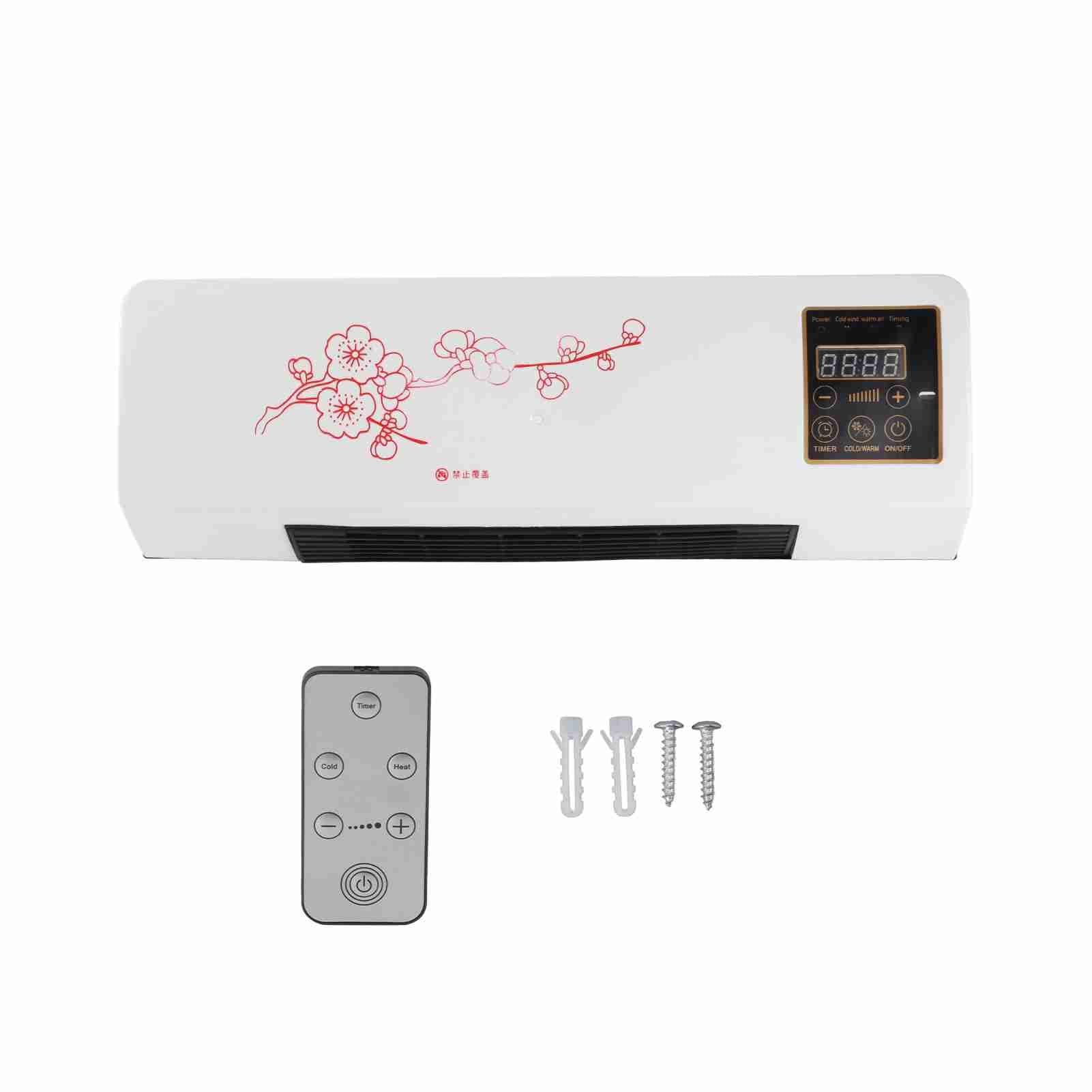 TMISHION Aire Acondicionado Portatil Pared Aire Acondicionado Portátil De Pared Pequeño Aire Acondicionado 220V Portátil De Bajo Ruido Enfriador De Aire Montado En La Pared con Control Remoto