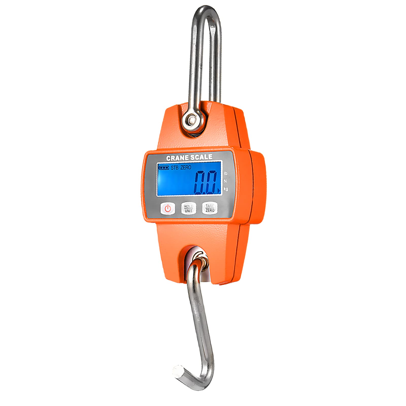 Digitale Hängewaage, LCD Kranwaage Elektronische Wildwaage 300Kg Crane Mini-Waage für Landwirtschaft Jagd Bogenzuggewicht Großer Fisch mit Drei Gewichtseinheiten KG/LB/N mit Batterie
